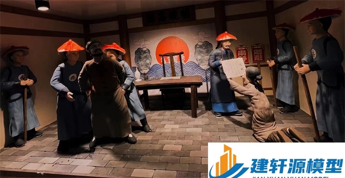 满城陈规除恶绅微缩场景